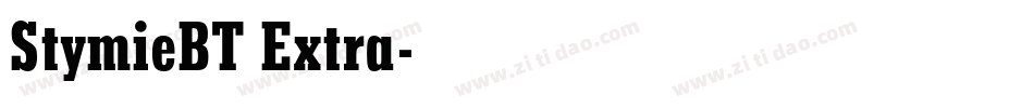 StymieBT Extra字体转换